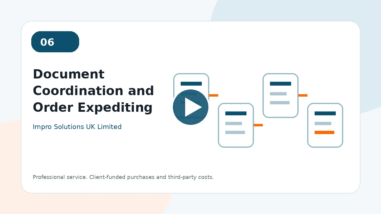Document Coordination and Order Expediting video poster