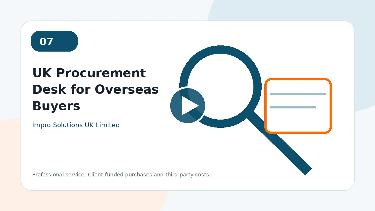 UK Procurement Desk for Overseas Buyers video poster